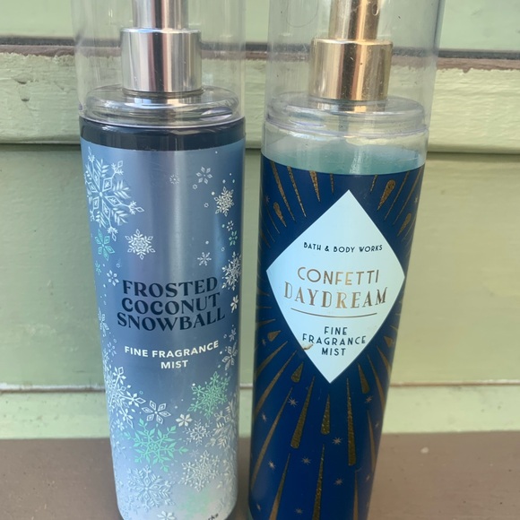 Bath & Body Works Frosted Coconut Snowball & confetti Daydream Mist - Picture 1 of 3